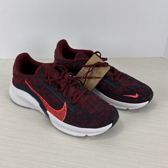 Nike SuperRep Go 3 Next Nature Flyknit Team Red Bright Crimson Shoes Sz 10.5 NEW - Picture 1 of 7